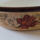 Egg dish in steel enamelled decorations Vintage