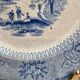 Assiette anglaise ancienne XIXe siècle bleu transferware CEM Clementson Brothers