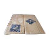 Set of 2 old Flanders toie sheets 325 x 220