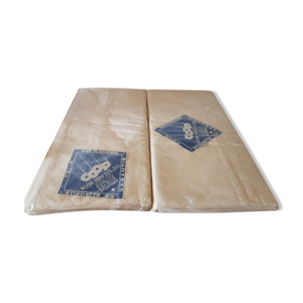 Set of 2 old Flanders toie sheets 325 x 220