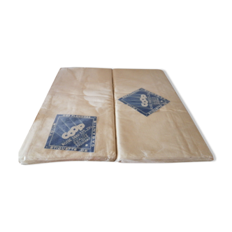 Set of 2 old sheets toie flandres 325 by 220