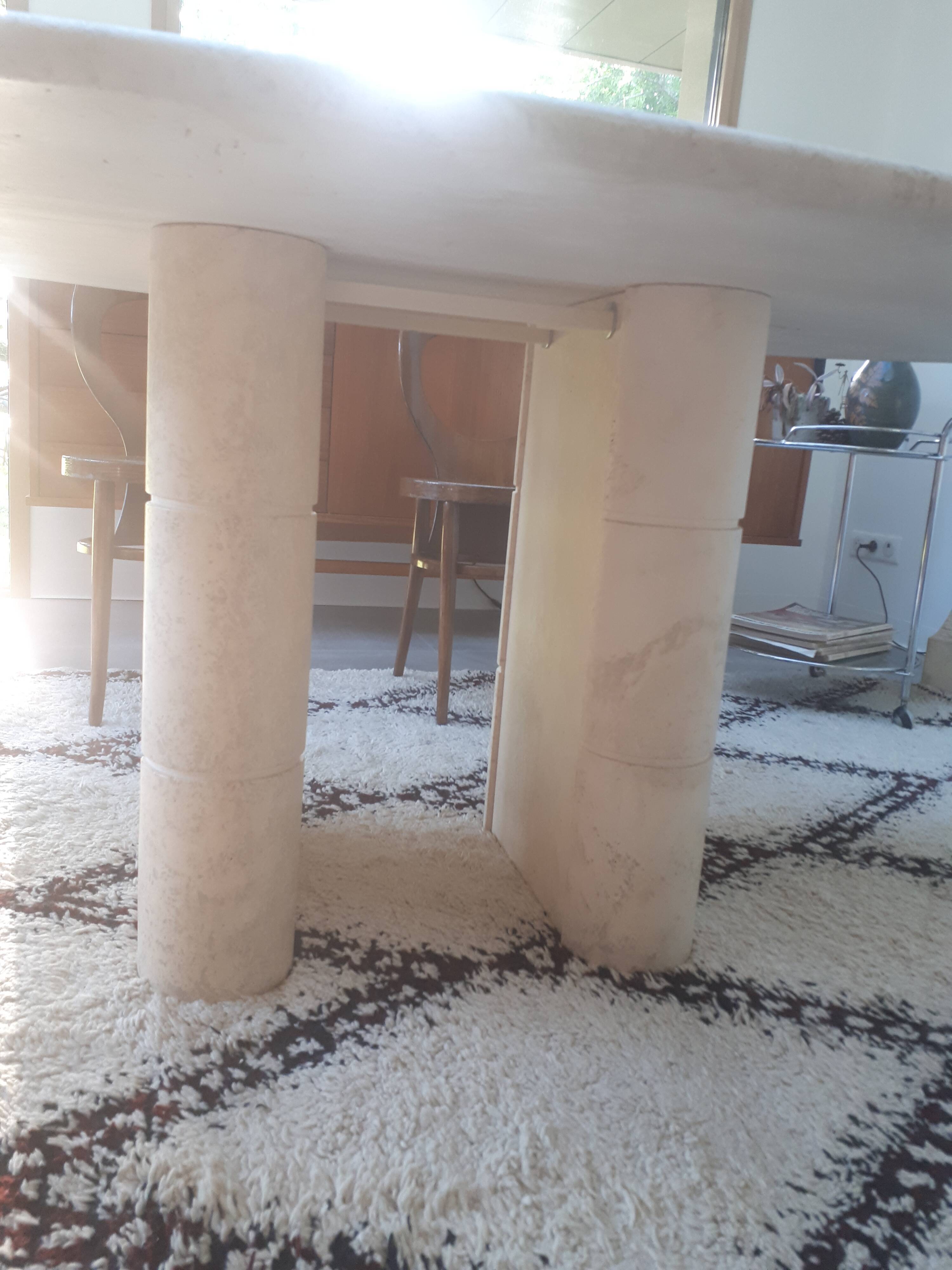 Roche Bobois travertine table