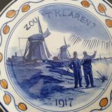 Royal Delft, Netherlands - Earthenware dessert plate - Zou't klaren - 1917