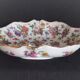 Boch Frères Keralux presentation dish with Saxony flowers