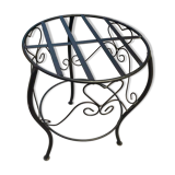 Small wrought iron pedestal table
