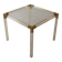 Vintage coffee table from the 1970s in brass and glass, Italy.