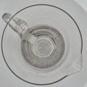 Cut crystal water jug from Fains – 21 cm – vintage