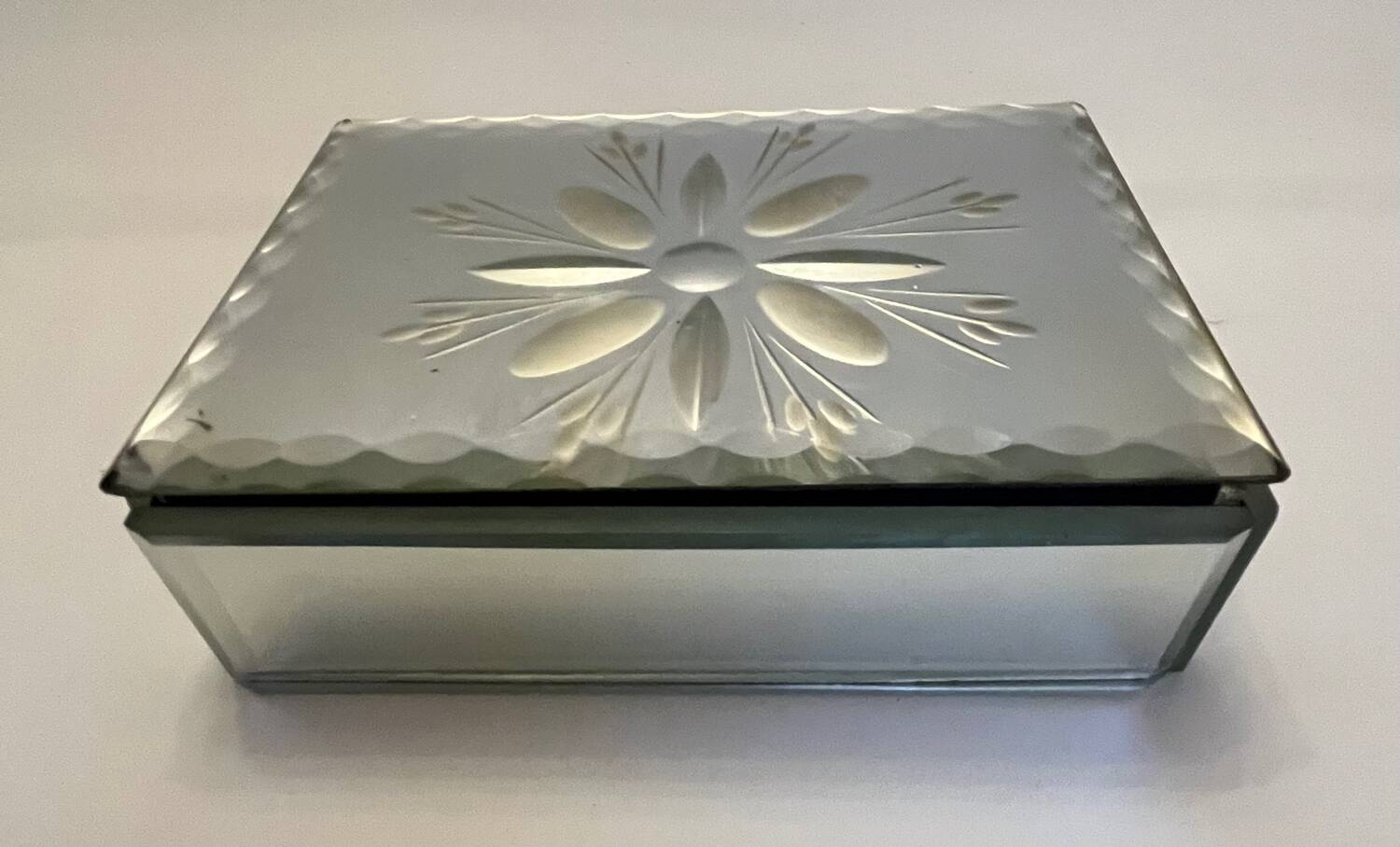 Beveled Mirror Jewelry Box