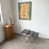 Adnet 1950s nesting tables trio