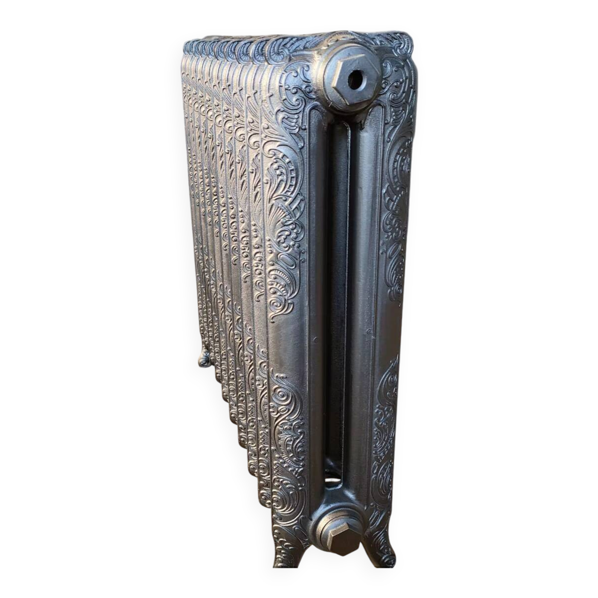 Rococo floral cast iron radiator