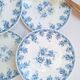 Blue Rivanel flat plates from the 1950s.