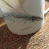 4 Limoges porcelain espresso cups by Fabrique Royale Limoges