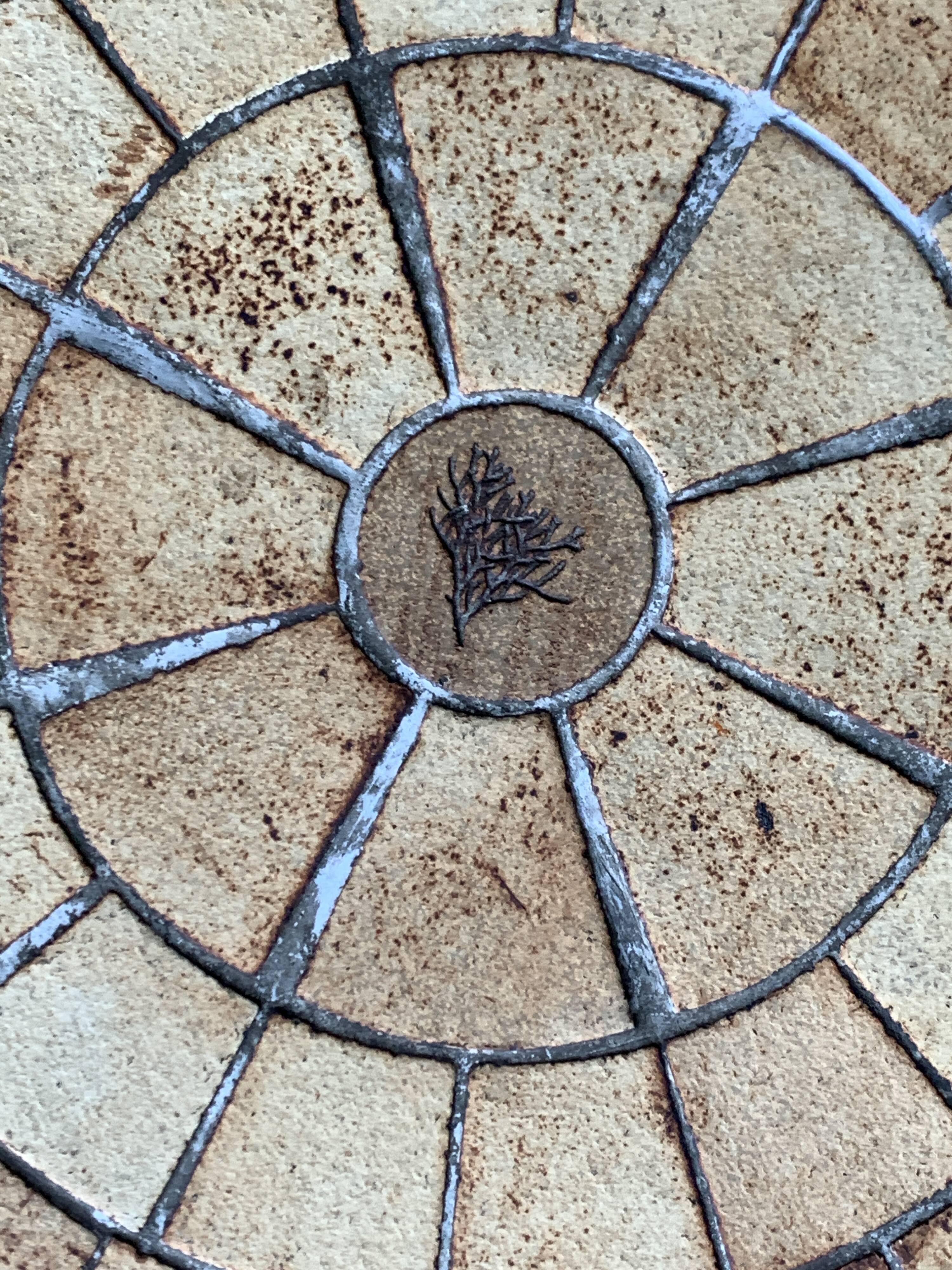 Large Herbier model coffee table in ceramic signed Roger Capron, 1960