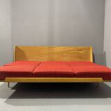 Mid-century folding sofa bed by Drevotvar, 1970s, Czechoslovakia