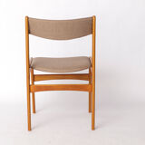 1 of 4 Vintage Danish Teak Dining Chair – 1960s, Reupholstered in Grey