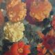 Painting "yellow bouquet of September" signed Charigny