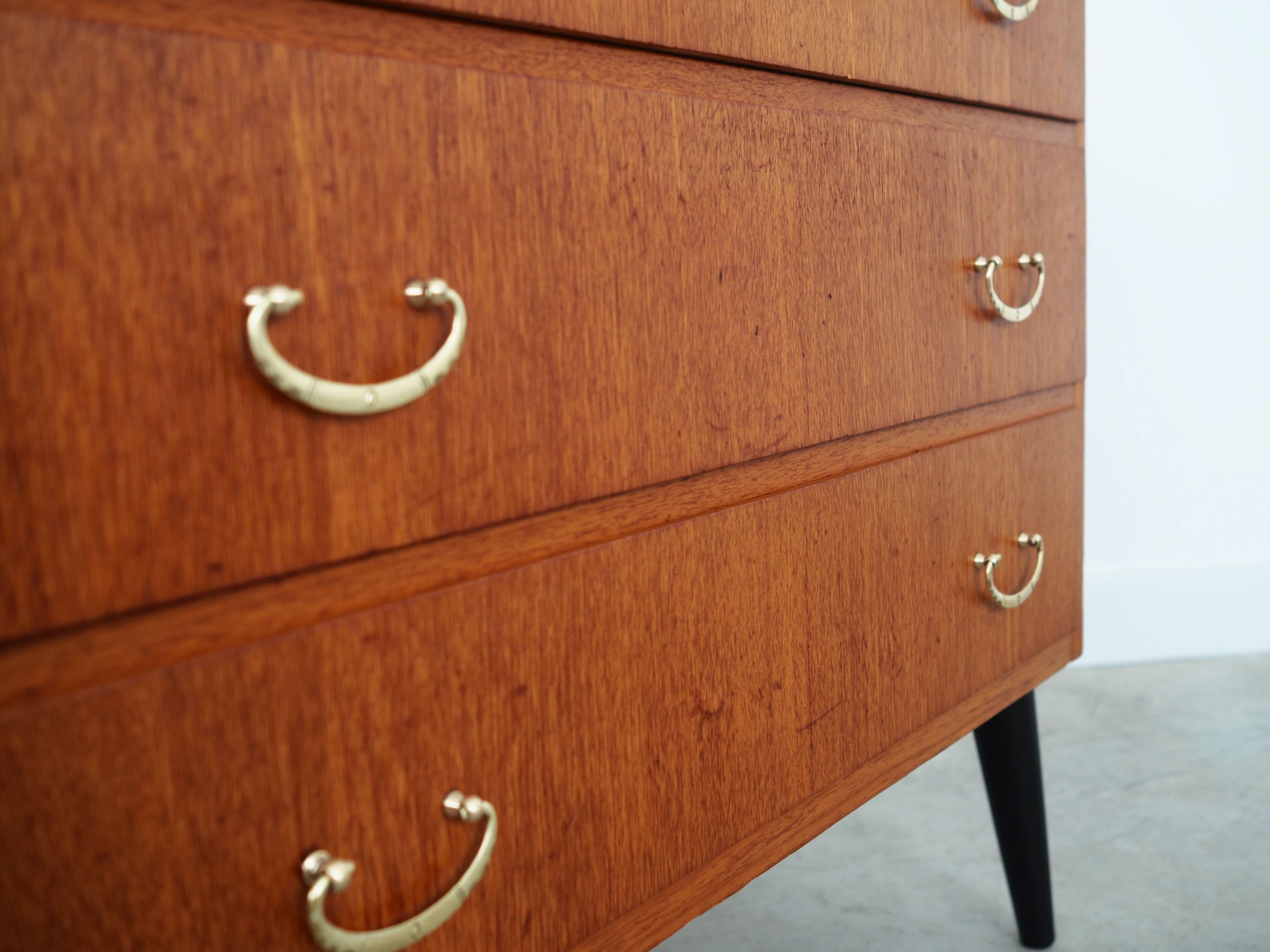 Teak chest of drawers, Swedish design, 1970s, made in Sweden