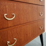 Teak chest of drawers, Swedish design, 1970s, made in Sweden