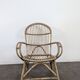 Bamboo and rattan armchair