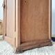 Small Parisian oak wardrobe with its porcelain knob.
