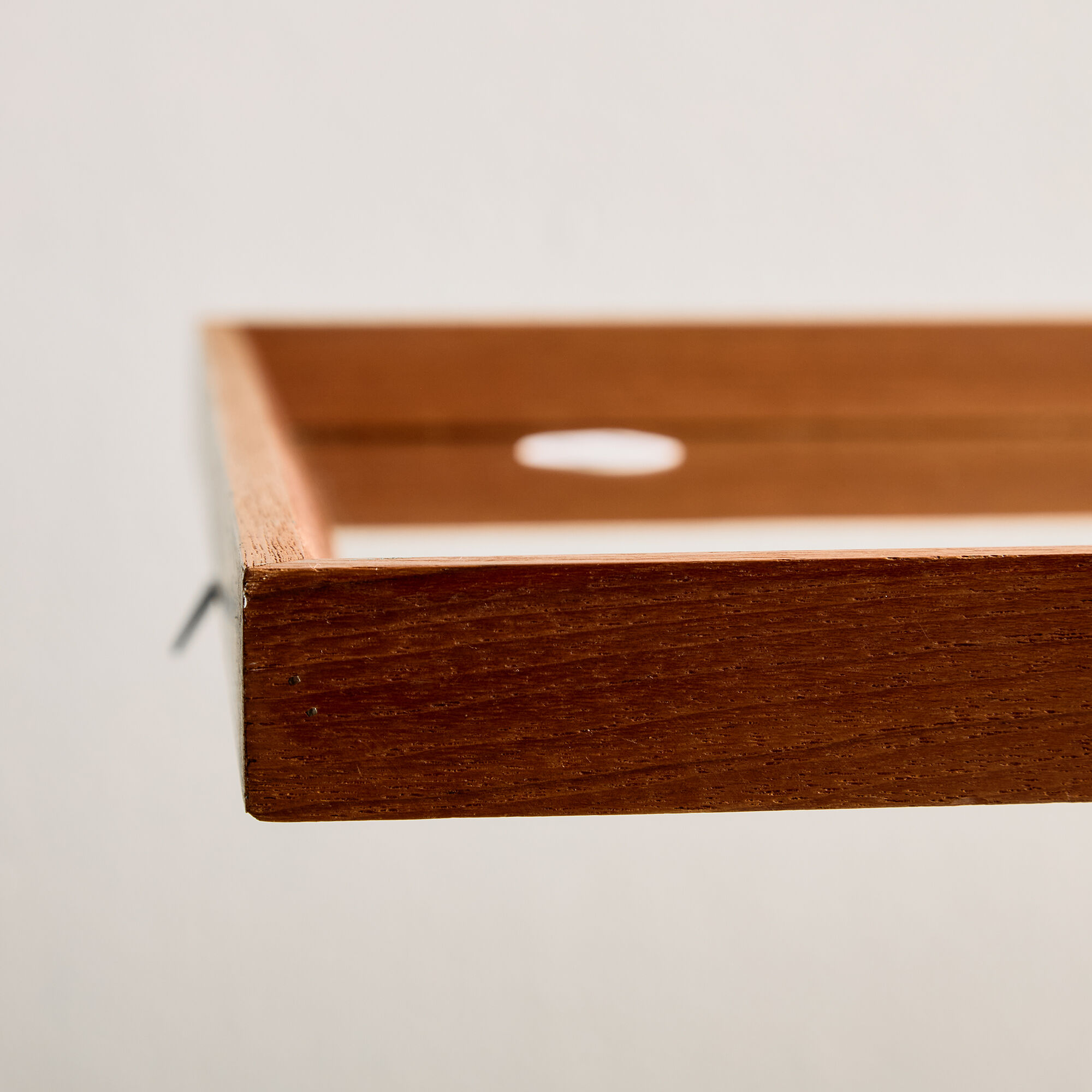 Framed mirror in teak