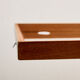 Framed mirror in teak