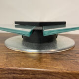 Pair of vintage design metal and glass wall lights