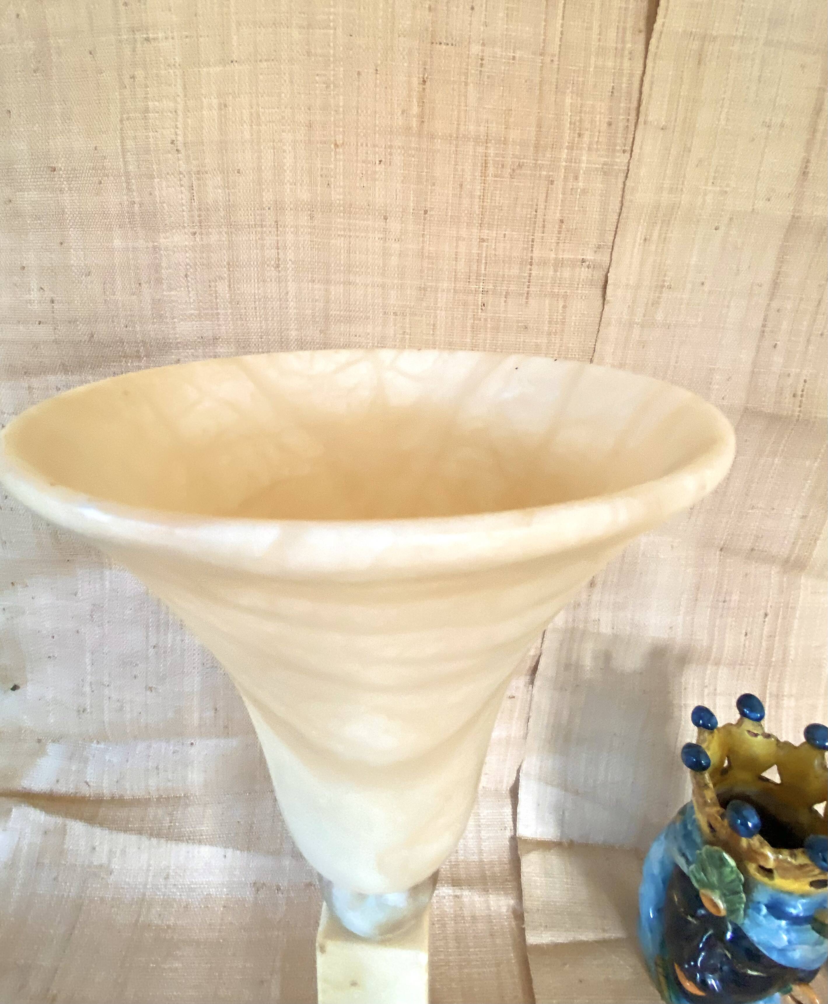 Alabaster lamp Pegasan, 1970s