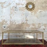 Bamboo imitation brass coffee table