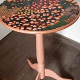 Old redesigned pedestal table