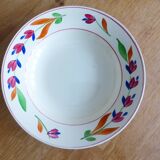 1 deep plate from Gien, Jeannine model