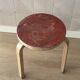 Alvar Aalto Artek Stool 60 Finland 1950s Vintage Birch Original Patina