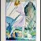 Original lithograph stencil Robert Bonfils Golf board III 1920