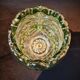 Large glass vase in Czech, lily flower model by Rudolfova Hut.