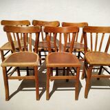 Series of six bistro chairs
