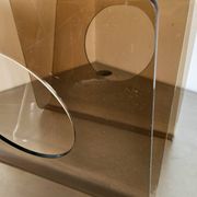 Vintage magazine rack 1970 Michel Dumas for Roche Bobois