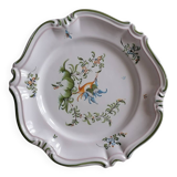 Earthenware plate "Jallier à Moustiers". Hand-painted. Impeccable condition