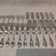 12 fish cutlery sets 24p silver metal decor ribbons rocaille