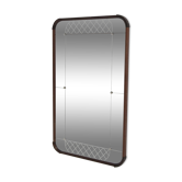 Scandinavian mahogany mirror, Glas & Trä, Sweden, 1960, 103x62cm
