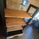 Design library / "Clifwood" shelf in solid oak & metal – Monsie