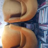 Paire de fauteuils " crapaud"