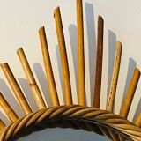 Authentic rattan sun mirror 50.60