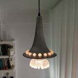 Large contemporary aluminium hanging lamp