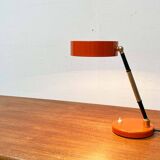 Mid-century minimalist orange table lamp, Italy, 1960s.