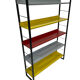 Small Tomado shelving unit in metal and several colours - 1960s Dutch Design