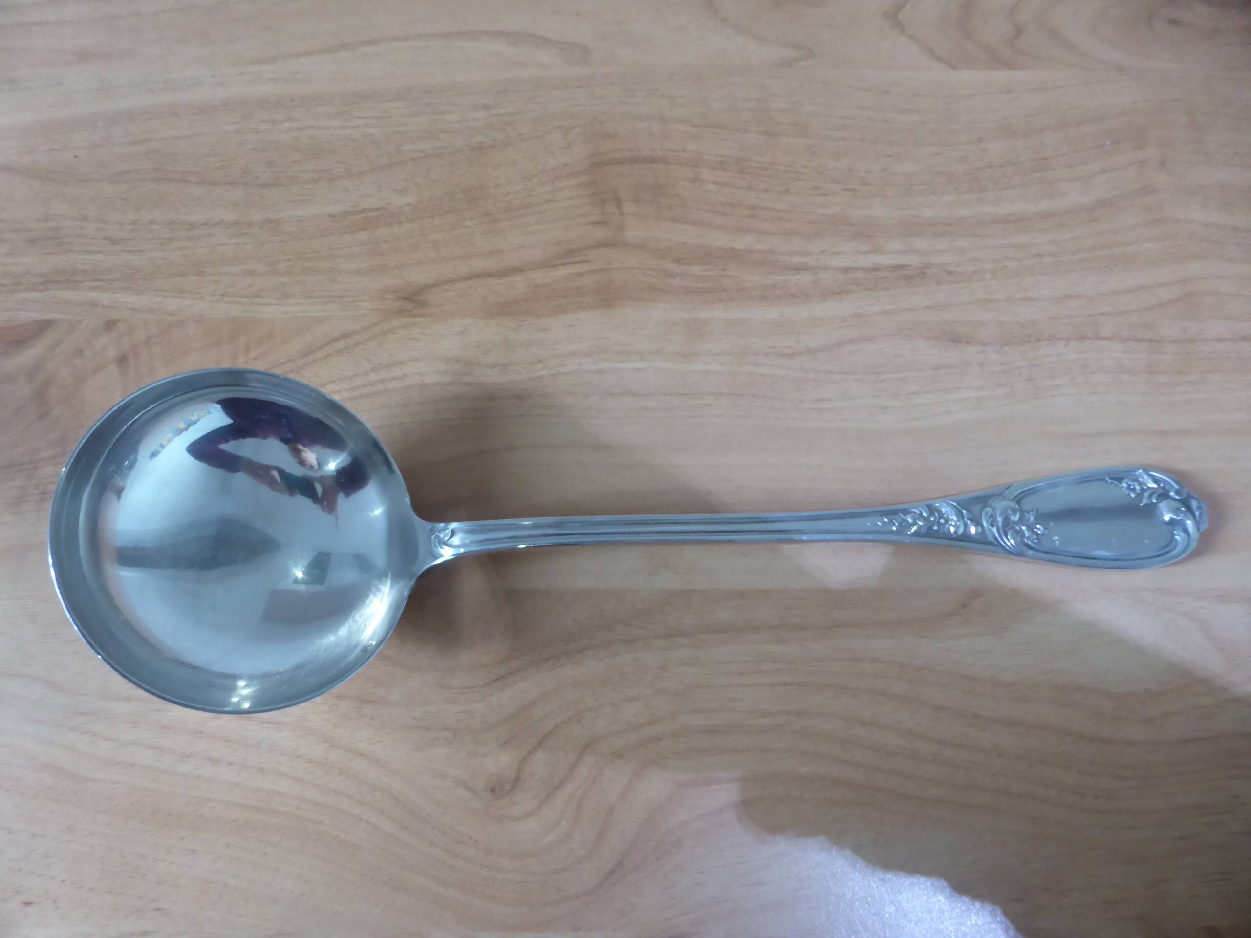 1 vintage silver-plated metal ladle, Ercuis 240549