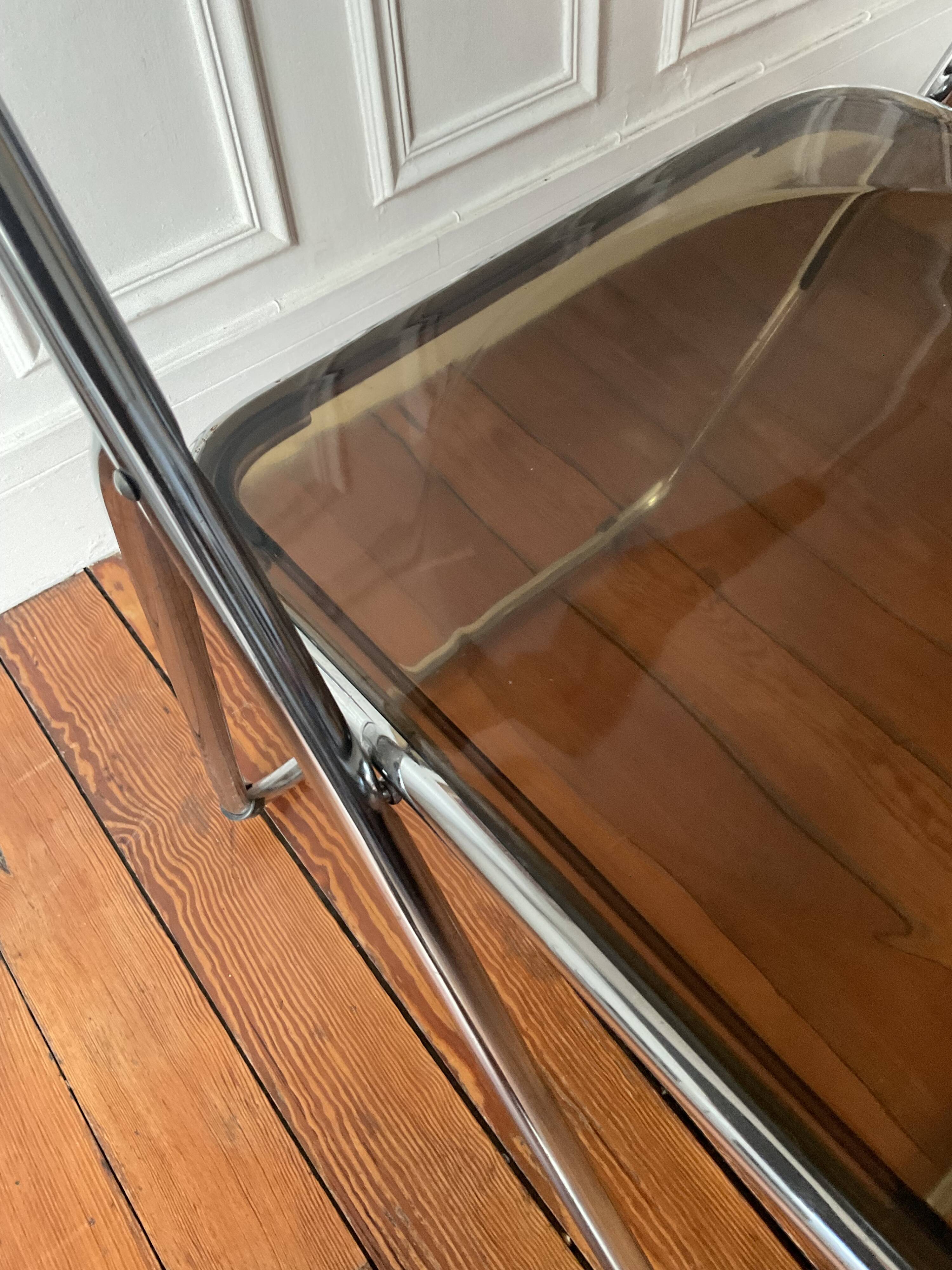 Plexiglass folding chair