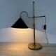 Mid-century adjustable brass desk lamp, 1970s