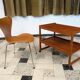 Modernist design bar or serving trolley in teak, Denmark1960s