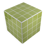 Cube-Side table-Bedside table-Tile-Ceramic-Green-Glossy